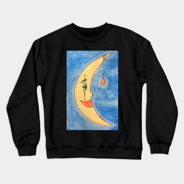 Moon the Clown Crewneck Sweatshirt by alolxis